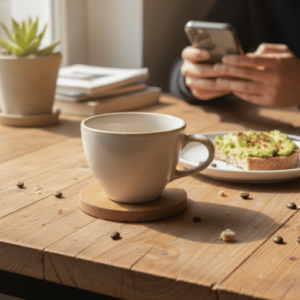 Sketch & Soul Ceramic Coffee Mug White Single 200ml