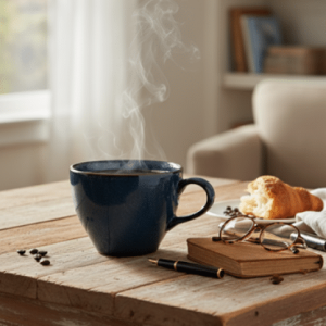 Sketch & Soul Ceramic Coffee Mug Blue Single 200ml