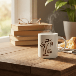 Island B Escape Ceramic coffee mug  single 320 ml